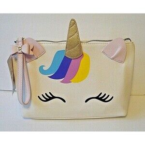 Betsey Johnson Unicorn Cosmetic Case Travel Bag NWT